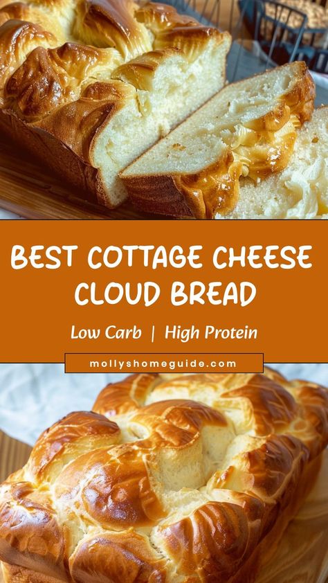 Hey friends! | Dessert Recipes With Cottage Cheese, Low Carb Recipes Using Cottage Cheese, Cottage Cheese Sourdough, Two Ingredient Cottage Cheese Bread, Cottage Cheese Egg Bread, Recipe Using Cottage Cheese, Cottage Cheese Bread Gluten Free, Pureed Cottage Cheese Recipes, Cottage Cheese Icing Low Carb Cloud Bread Recipes, Recipe For Cloud Bread, Low Carb Yum Recipes, Gluten Free Cloud Bread Recipe, Keto Baked Cheese, Protein Cloud Bread, Creative Low Carb Meals, Protein Naan Bread, High Protein Cloud Bread