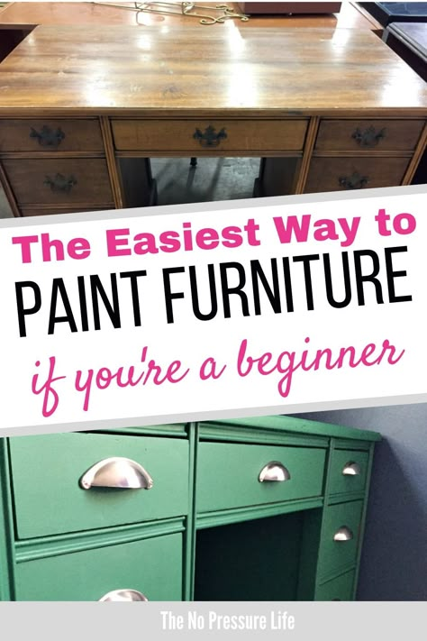 I learned how to paint wood furniture and it's so easy with this step-by-step tutorial! Give your second hand furniture a makeover with these simple tips. #diycrafts #paintedfurniture Paint Wood Furniture, Easy Furniture Makeover, Diy Furniture Makeover Ideas, Painting Wood Furniture, How To Paint Furniture, Second Hand Furniture, Paint Wood, Diy Furniture Renovation, Painting Wood