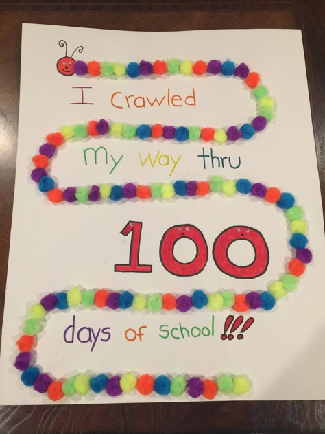 100 Day Of School Project For Kindergarten, 100 Days Crafts For Kids, 100 Day Of School Preschool Activities, 100th Day School Project, 100 Project Kindergarten, 100ty Day Of School Ideas, 100th Day Of School Crafts For Toddlers, 100 Days Of School Crafts Kindergarten, 100 Day Crafts Preschool