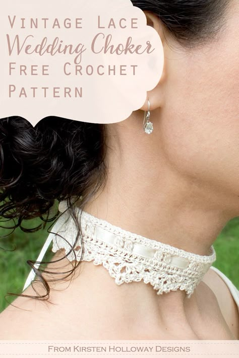 Wedding Crochet Patterns, Choker Patterns, Wedding Crochet, Crochet Collar Pattern, Crochet Lace Collar, Crochet Choker, Crochet Wedding Dresses, Crochet Necklace Pattern, Crochet Jewelry Patterns