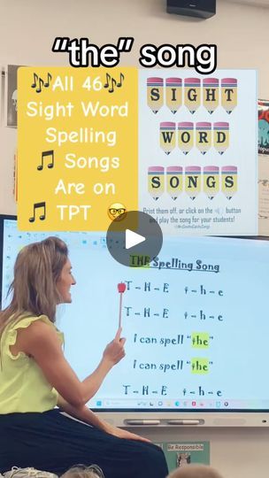 42K views · 621 reactions | Sight Word Spelling Songs! All 46 words are in one PowerPoint with the sound link attached for each #mrssmithscatchysongs #dyslexia #phonics #handwritinghack | Mrssmithscatchysongs | Mrssmithscatchysongs · Original audio Sight Word Songs Preschool, Phonic Songs, Sight Word Songs, Sight Word Spelling, Phonics Song, Tricky Words, Kindergarten Literacy, Sight Word, 1k Views