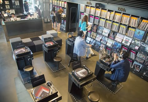 A visual tour of Seoul’s 10,000-strong vinyl library Music Furniture Design, Vinyl Library, Music Store Design, Vinyl Cafe, Cd Shop, Vinyl Record Shop, Vinyl Shop, Vinyl Record Store, Vinyl Room