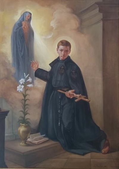 St Gabriel Of Our Lady Of Sorrows, Vatican Art, Catholic Artwork, St Gabriel, Saint Gabriel, Mother Mary Images, Lady Of Sorrows, Cathedral Architecture, Catholic Images