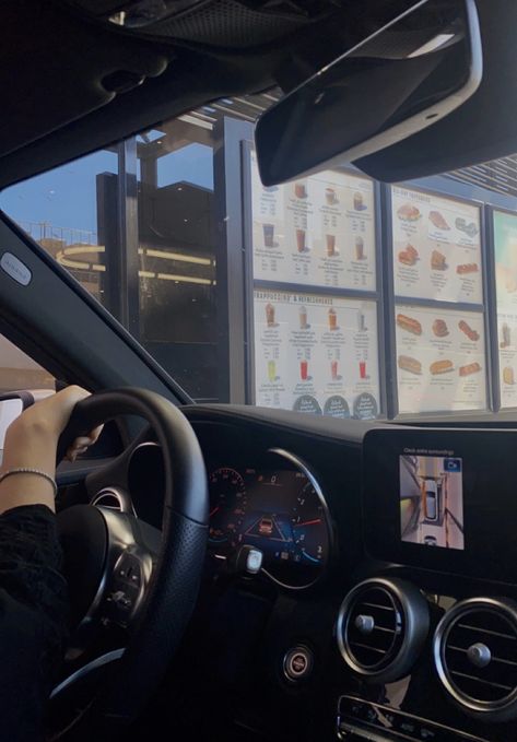 Starbucks drive thru Starbucks Run Aesthetic, Starbucks Drive Thru Aesthetic, Drive Thru Aesthetic, Felicity Core, Starbucks Drive Thru, La Girl Aesthetic, Monthly Reset, Campus Aesthetic, Apple Ecosystem