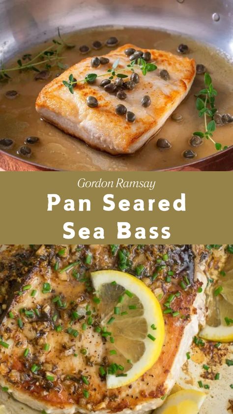 Gordon Ramsay Pan Seared Sea Bass