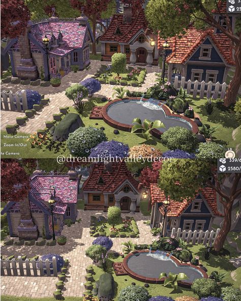 Disney Dreamlight valley Mickey goofy and Minnie Mouse Disney Dreamlight Valley Touch Of Magic, Dreamland Ideas, Disney House Ideas, Disney Island, Deco Disney, Mickey House, Valley Game, Plaza Design, Disney Dreamlight Valley