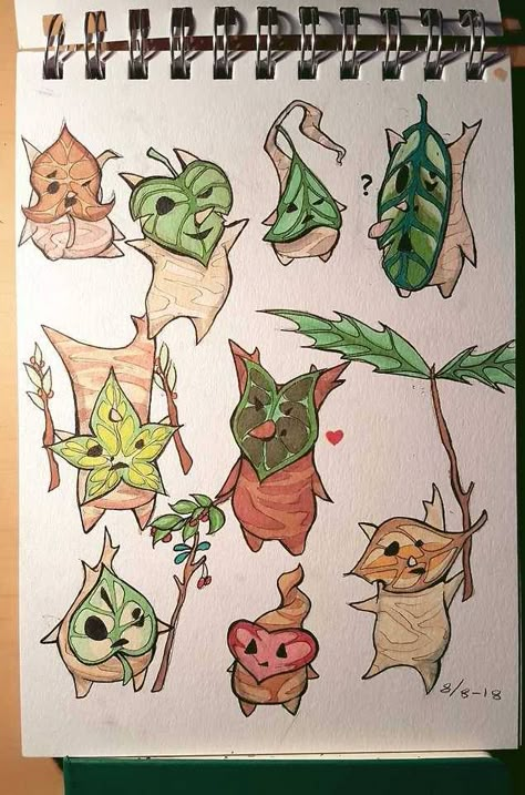 Koroks Botw Art, Koroks Botw, Wind Waker Tattoo, Loz Drawing, Korok Tattoo, Wind Waker Link, Wind Waker Art, Korok Zelda, Link Wind Waker