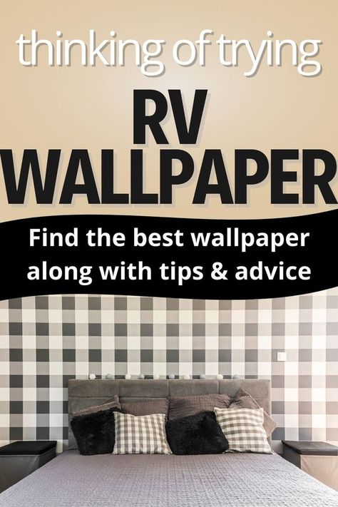 Rv Wallpaper Ideas, Wallpaper Repair, Rv Wallpaper, Camper Organization Rv Living, Peal And Stick Wallpaper, Paint Rv, Rv Decorating Ideas, Glamper Camper, Rv Decorating