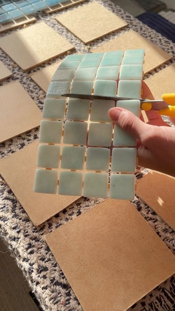 Tulio Tiles | Tiled decor and furniture on Instagram: "Prepping the tiles... new coasters coming soon 🔜🥳 #asmr #asmrsounds #asmrvideo #tiles #tiledesigns #etsy #etsyshop #etsyseller" Tile Coasters Diy, Diy Tile Coasters, Ceramic Tile Crafts, Diy Coasters Tile, Coasters Diy, Tile Spacers, Tile Crafts, Diy Tile, Diy Coasters