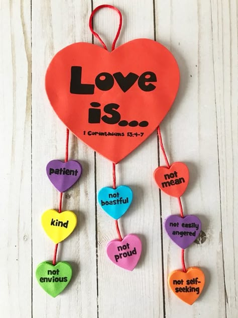 Sunday School Valentines, Christian Kids Crafts, Bible Crafts Sunday School, School Crafts For Kids, Crafts Valentines, Children's Church Crafts, Christian Valentines, Sunday School Crafts For Kids, Bible School Crafts