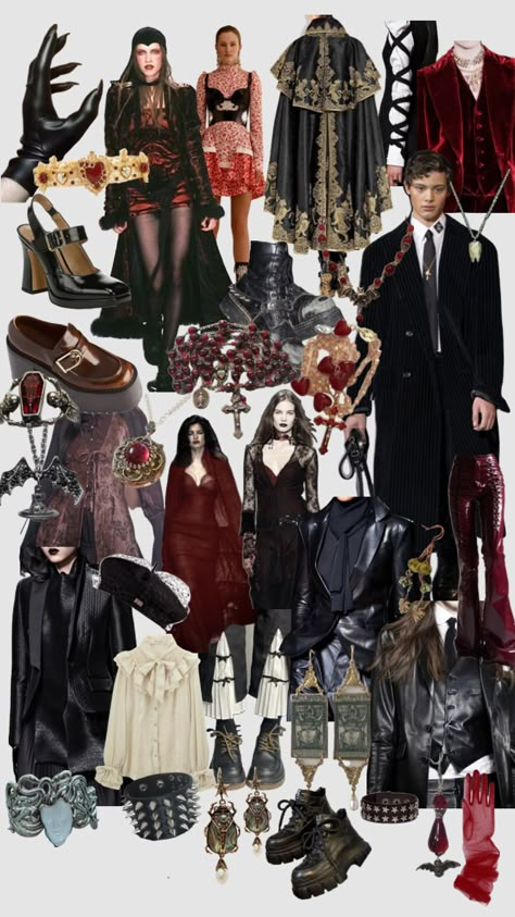 I would kill to own these clothes #90s #70s #fashion #fashioninspo #fashionmoodboard #runwayfashion #vampire #vampireaesthetic #goth #gothic Vampire 80s Aesthetic, Queen Of The Damned Outfits, 70s Gothic Fashion, Gothic 90s Fashion, 90s Witch Aesthetic Fashion, 80s Vampire Outfit, Goth Valentines Day Aesthetic, Vampire Aesthetic Gothic, Everyday Vampire Outfit