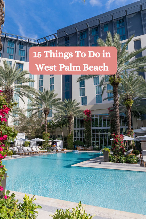 Home to a breathtaking waterfront, bustling entertainment districts and scenic neighborhoods, West Palm Beach is a lot more than just palm trees and beaches.☀️ 🌴  With sunny skies, picture-perfect weather, and exciting outdoor and cultural attractions, this vibrant destination offers visitors a paradise of year-round entertainment. Here's 15 things you must do in West Palm Beach, FL! #ThePalmBeaches #LOVEThePalmBeaches Palm Beach Shores Florida, Things To Do In West Palm Beach Florida, Things To Do In Palm Beach Florida, West Palm Beach Florida Things To Do In, The Breakers Palm Beach, West Palm Beach Restaurants, Palm Bay Florida, Palm Beach Restaurants, Downtown West Palm Beach