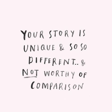 Your journey is different than anyone else's.  Your purpose is unique to you!  Sure there may be similarities, but overall, noone can be you, and you cant be anyone else.  You are right where you are supposed to be. Dont compare to others.  Focus on what you are doing and enjoy the ride. Embrace your journey! Embrace your new beginning! Be you! Note To Self, Pretty Words, The Words, Beautiful Words, Your Story, Mantra, Inspirational Words, Cool Words, Words Quotes