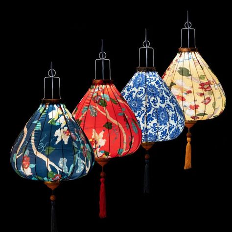 Flower Print Lantern $49.17 bit.ly/3hCYQMU Classic Palace, Chinese Lantern Festival, Lantern Festival, Chinese Lanterns, Paper Fans, Mid Autumn, Spring Festival, Satin Silk, Paper Lanterns