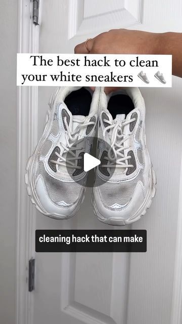 Homeaglow on Instagram: "Try our tips for cleaning white sneakers! Follow for more. 

#cleaninghacks #cleaningtips #cleaningproducts #whitesneakers #cleanwhiteshoes #cleaningmotivation" Best Way To Wash White Shoes, Cleaning White Sneakers Diy, Get Shoes White Again, Sneakers Cleaning Tips, How To Clean Your Sneakers, How To Clean Tennis Shoes In Washer, How To Wash White Tennis Shoes, How To Wash On Cloud Shoes, Cleaning Tennis Shoes White