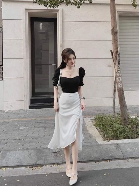 Korean Casual Outfits, Elegant Dresses Classy, Everyday Fashion Outfits, Casual Day Outfits, Korean Fashion Dress, Classy Work Outfits, Classy Casual Outfits, Stylish Work Outfits, Modest Fashion Outfits