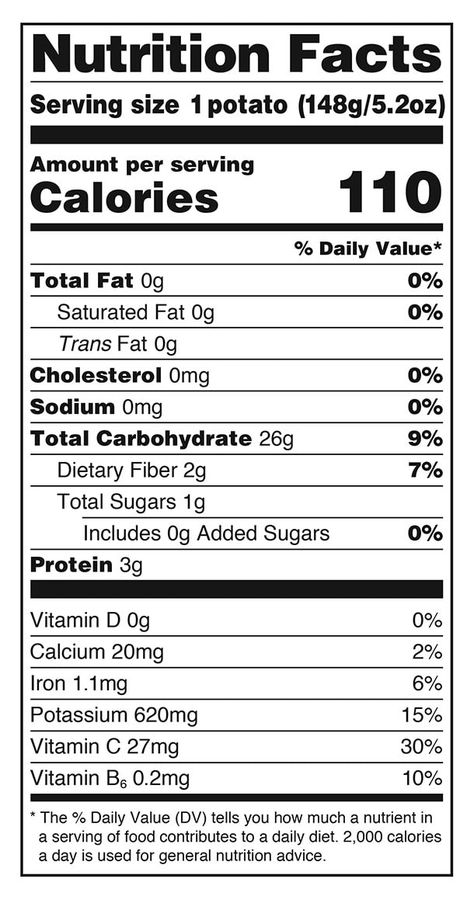 Sweet Potato Health Benefits, Prayers For Health And Healing, Potato Nutrition Facts, Nutrition Facts Design, Idaho Potatoes, Brown Spots Removal, A Potato, 카드 디자인, Nutrition Labels