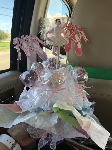 Recital Flower Bouquet Ideas, Dance Recital Flower Bouquet Ideas, Dance Recital Bouquet Ideas, Recital Flowers For Dancers, First Dance Recital Gift, Recital Bouquet, Candy Bouquet For Dance Recital, Recital Gifts, Dancer Gifts