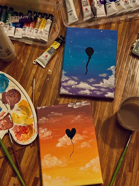 cute date night idea #painting #date #datenight #dateideas #aesthetic Ldr Painting Ideas, Painting Date Ideas With Friends, Canvas Painting Idea For Best Friend, Canvas Romantic Painting, Diy Painting Date Night, Acrylic Love Painting Ideas, Easy Date Night Painting Ideas, Art Date With Friends, Painting Ideas On Canvas Date Night