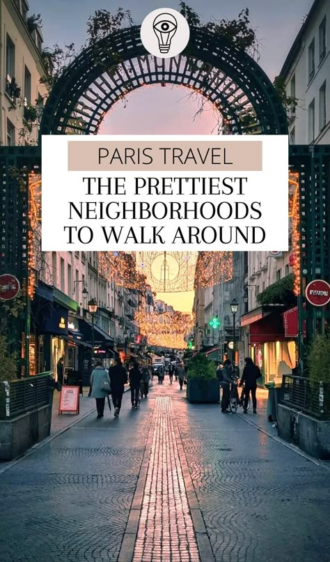 Discover the best neighborhoods in Paris to stay, walk around and visit when traveling to Paris for the first time! From the Buttes-Chaumont to Le Marais, discover here the cutest places to visit in Paris and the prettiest streets in Paris! best things to do in paris france | free things to do in paris | paris travel guide | paris travel bucket list | most romantic places in paris for couples | best neighborhoods in paris for families | travel to paris with kids travel guide france trip Best Shopping Areas In Paris, Best Streets In Paris, Paris Must Do List, Paris Cafes To Visit, What To Visit In Paris, Paris Non Tourist, Nice Travel Guide, Visiting Paris For The First Time, Paris Neighborhood Guide