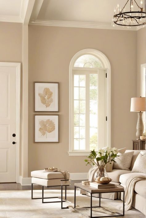 NeutralHomeBliss, WarmNeutralPaintColors, InteriorDesign, HomeDecor Almond Paint Color Living Room, Soft Paint Colors Bedroom, Living Room Neutral Paint Colors, Study Room Paint Colors, Warm Neutral Living Room Paint Colors, Warm Light Paint Colors, Sherwin Williams Warm Neutrals 2024, Neutral Warm Paint Colors, Tan Paint Colors For Living Room