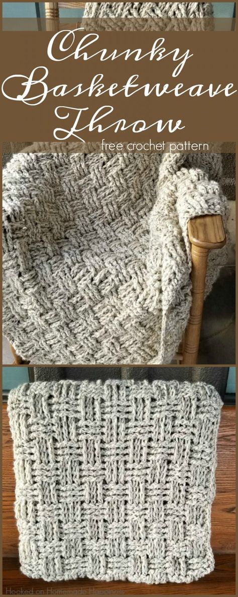 Crochet Basketweave Throw Blanket Pattern Zig Zag Crochet, Throw Crochet, Throw Blanket Pattern, Basketweave Stitch, Crocheted Blanket, Crochet Geek, Crochet For Beginners Blanket, Haken Baby, Crochet Afghans