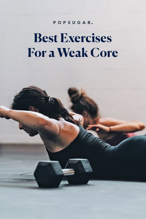 Image Weak Core, Period Yoga, On Period, Back Yoga, Core Strengthening Exercises, Beginner Workouts, Sup Yoga, Strengthen Core, Popsugar Fitness