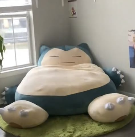 Snorlax Bean Bag, Bean Bags, Dried Beans, Bag Chair, Cloth Bag, Room Accessories, Bean Bag, Dream Room, My Room