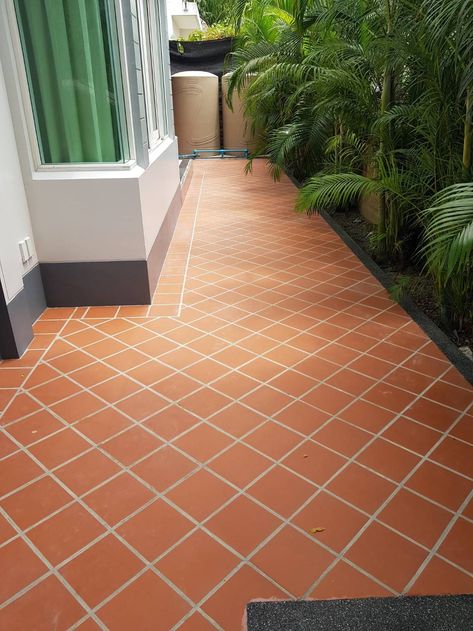 Outdoor Floor Tile Magic Design And Installation Varanda Tiles Design, Terracota Tiles Outdoor, Terrace Tiles Outdoor, Terracotta Terrace, Terracotta Tiles Outdoor, Terracota Tile, Outdoor Concrete Floors, Terracotta Patio, Terracotta Tile Floor