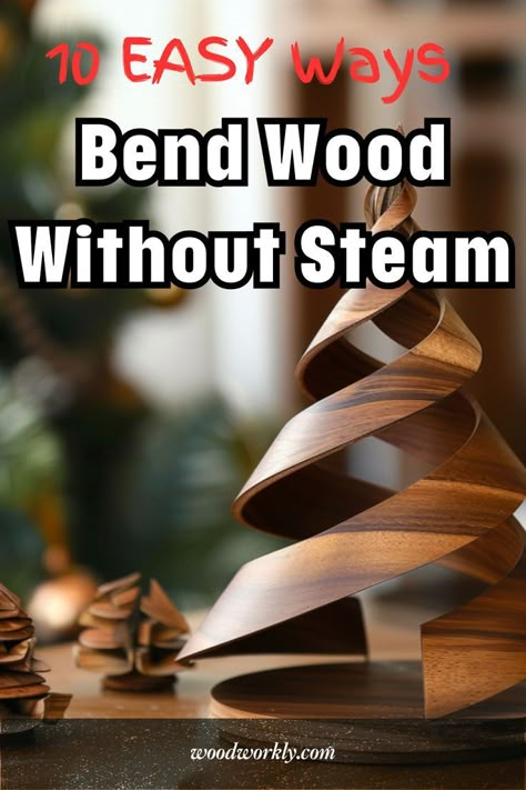 10 easy ways bend wood without steam Soldering Projects Wood, Twisted Wood Ideas, Easy Beginner Wood Projects, Amazing Woodworking Projects, Amazing Woodworking Ideas, Wood Bending Projects, How To Bend Wood Diy, Bent Wood Projects, Easy Wood Working Ideas