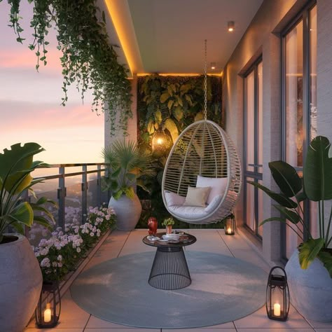 Bedroom Interior With Balcony, Pretty Balcony Ideas, Decorate Balcony Ideas, Balcony Design With Plants, India Balcony Ideas, Balcony Canopy Ideas, Large Balcony Design Ideas, Wrap Around Balcony Ideas, 2nd Floor Balcony Ideas