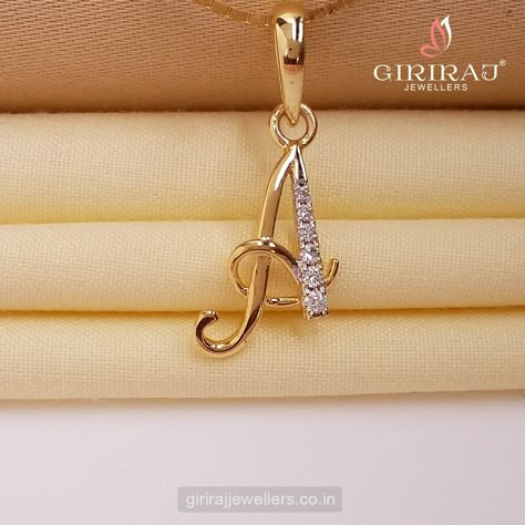 Adore A Pendant A Locket Alphabet Gold, Alphabet Pendant Gold Letters, Pandent Design Jewelry Gold, Alphabet Pendent Design, Small Pandent, White Stone Rings, Neckline Necklace Guide, Letter Pendent, Bridal Sandals Heels