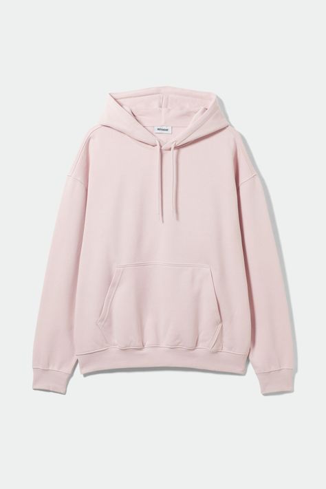 An oversized hoodie you won't want to take off, made from an ultra soft cotton  and recycled polyester fleece jersey. It has a slouchy look with dropped shoulders, a kangaroo pocket and a big roomy hood.Size M measures 140 cm in chest circumference, 74 cm in length and 61 cm in sleeve length. Pink Hoodie Outfit, Pastel Hoodie, Hoodie Png, Light Pink Hoodie, Hoodie Collection, French Terry Hoodie, Zara Sweater, Sweatshirts Online, Hoodie Outfit