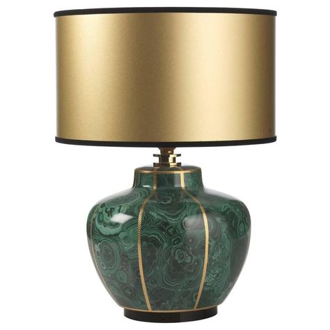 Small Green Lamp For Sale