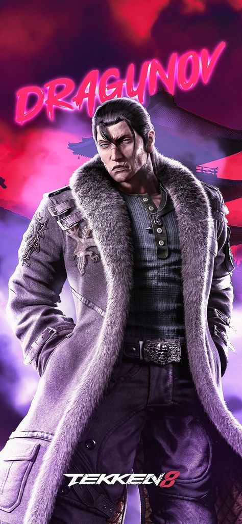 Tekken 8 Wallpaper, Sergei Dragunov, Tekken 3, Tekken 8, Tekken 7, Combat Art, Male Characters, Vintage Wallpaper, Game Design