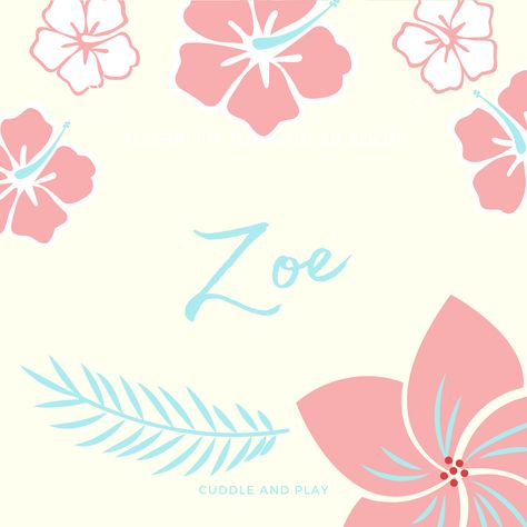 Zoe - Unique Baby Girl Names - love from cuddle & play Classic Italian, Unique Baby, Baby Girl Names, Girl Names, Baby Names, Baby Girl, Home Decor Decals