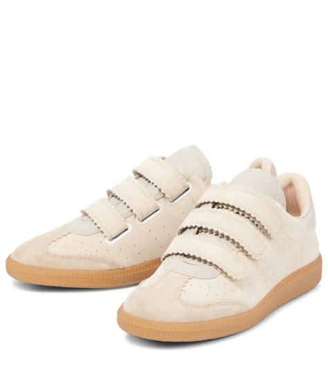 One of my favourite designer pieces #mytheresa Isabel Marant Sneakers, Isabel Marant Shoes, Monsieur Madame, Velcro Sneakers, Brown Sneakers, Latest Sneakers, Suede Wedges, Adidas Samba Sneakers, Wedge Sneakers