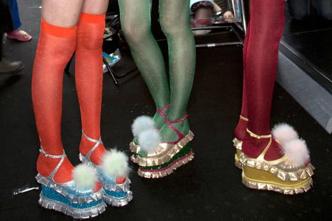 Tokyo Decadence, Meadham Kirchhoff, Socks Shoes, Cool Shoes, Shoe Design, Winx Club, Monster High, Stockings, Fashion Inspo