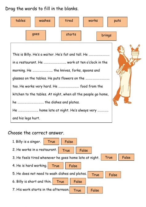 3rd Grade Reading Comprehension Worksheets, Reading Skills Worksheets, Advance English, English Grammar For Kids, Writing Test, Grammar For Kids, English Teaching Materials, English Teaching Resources, Learning English For Kids