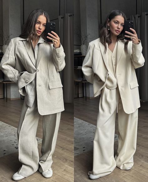 Oversized Suit, Fashion Top Outfits, Summer Work Outfits, Paris Outfits, Classy Work Outfits, Causual Outfits, Modest Fashion Outfits, Blazer Outfits, Outfit Inspo Fall