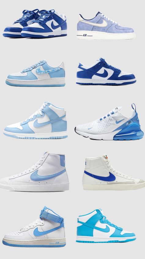 blue nike shoes Nike Shoes Women Fashion, Pretty Sneakers, Pink Nike Shoes, White Nike Shoes, Nike Fashion Shoes, Preppy Shoes, Pretty Shoes Sneakers, All Nike Shoes, Shoe Wishlist