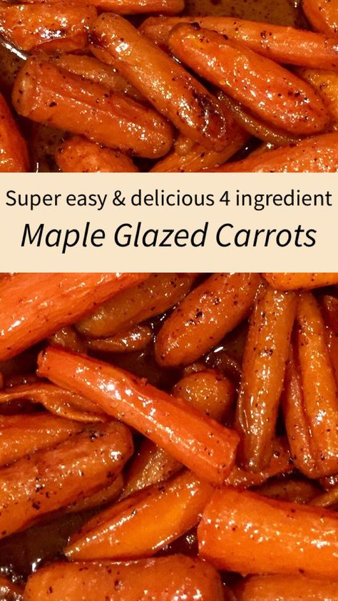 Maple Carrots, Carrot Recipes Side Dishes, Carrots Side Dish, Orange Carrots, Glazed Carrots Recipe, Maple Glazed Carrots, Carrots Recipe, Baked Carrots, Roasted Vegetable Recipes