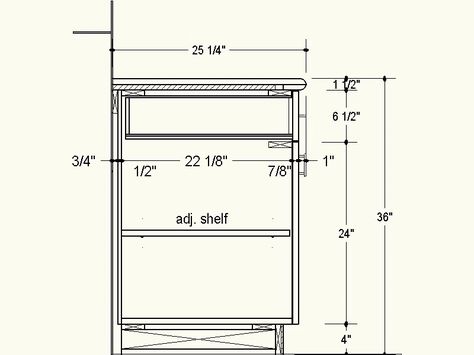 Proper Depth for Frameless Cabinets Kitchen Cabinets Dimensions, Kitchen Cabinets Height, Kitchen Cabinet Dimensions, Kitchen Cabinet Sizes, Country Bedroom Furniture, Kitchen Cabinet Trends, Upper Kitchen Cabinets, Kitchen Base Cabinets, Frameless Cabinets