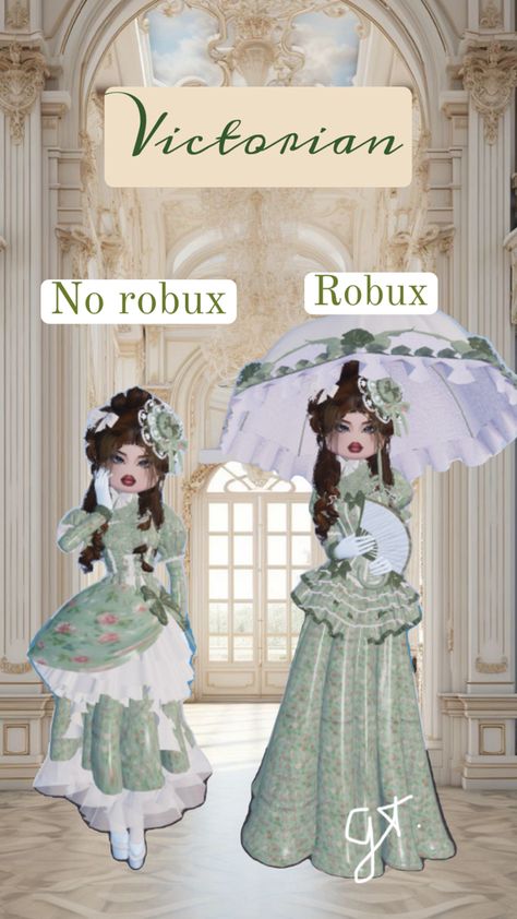 #dresstoimpress #dtifree #victorianoutfit #victorian Fancy Dress Code, Rococo Dress, Vip Dress, Outfits Hacks, Victorian Fashion Dresses, Armor Dress, Dress Impress, Roblox Dress, American Dress