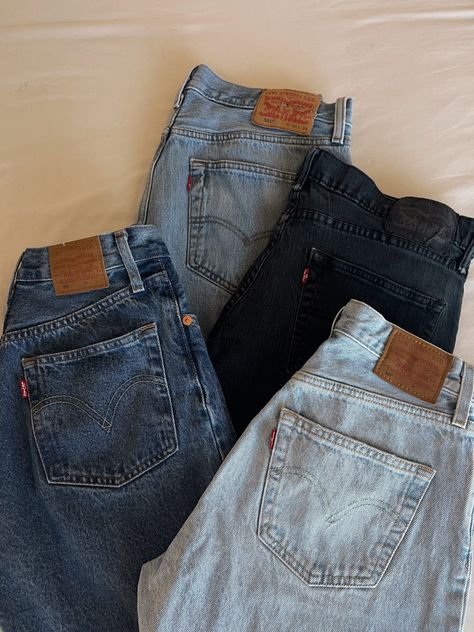 Pile Of Jeans Aesthetic, Cool Jeans Aesthetic, Levi’s Aesthetic Jeans, Levis Jeans Outfit Aesthetic, Levi’s Aesthetic, Levis 501 Aesthetic, Blue Jean Aesthetic, Levis Jeans Aesthetic, Where To Get Jeans