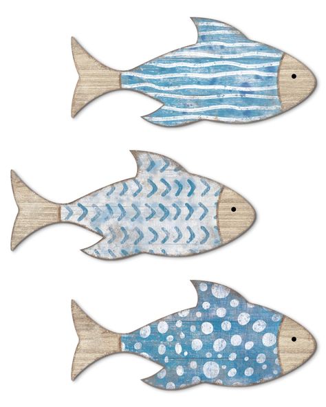 PRICES MAY VARY. Cute Fish Decoration Set: You will receive 3 pieces of wooden fish sea wall art pieces, with 3 different pattern combinations, sufficient to meet your decoration needs, allowing you to make different arrangements at will. Show off The Retro Charm: These hanging fish beach bathroom decors are designed in different colors at the head, body, and tail, with a worn-out appearance that is retro and rustic, making it more exquisite and three-dimensional, retro and rustic. Easy to Hang: Wooden Fish Wall Decor, Wooden Creations, Wood School, Marine Decor, School Of Fish, Coastal Theme, Fish Wall Decor, Wood Wall Sculpture, Beach Bathroom Decor