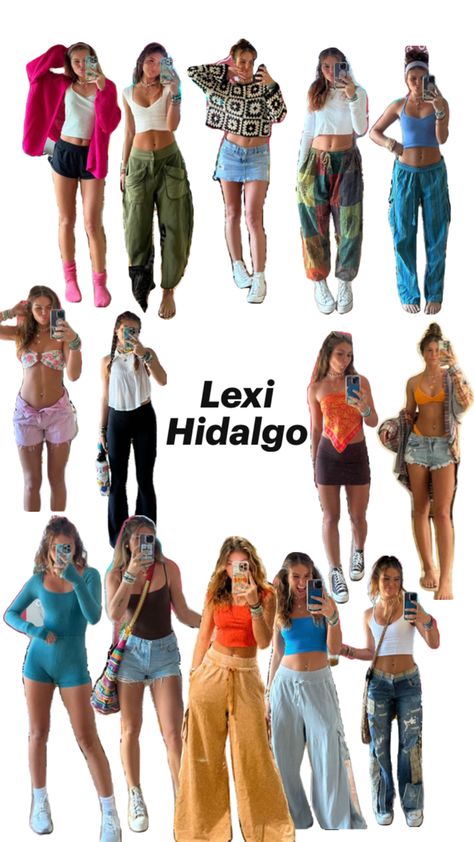 Lexi hidalgo Granola Summer Outfits, Pogue Life Outfits, Lexi Hidalgo, Dance Style Outfits, Boho Fits, Top Summer Outfits, Outfit Collage, Cute Preppy Outfits, Dance Fashion