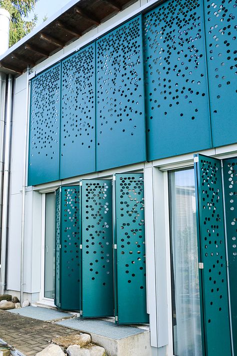 Metal Panels Facade, Perforated Facade, Perforated Metal Panel, Facade Pattern, Jaali Design, Shade Screen, Cladding Design, Facade Panel, Metal Facade