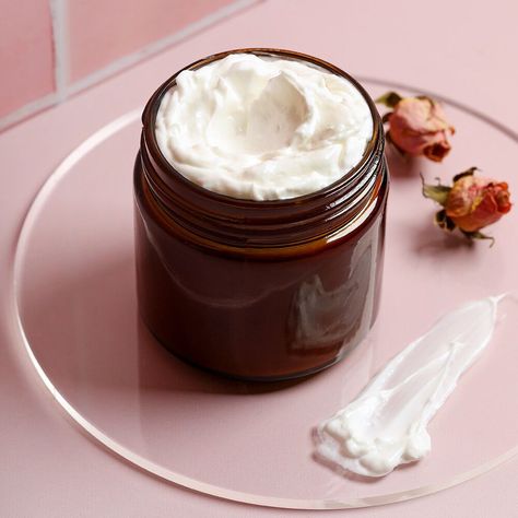 Hyaluronic Body Cream Project | BrambleBerry Cream For Glowing Skin, Skincare Products Photography, Squalane Oil, Bath Items, Beauty Products Photography, Products Photography, Rose Fragrance, Skin Hydration, Product Shoot