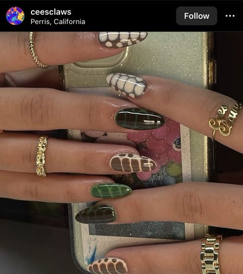 Kylie Nails, Nail Designs Tutorial, Cherry Nails, Thanksgiving Nails, Croc Print, Minimalist Nails, Beauty Nail, Fire Nails, Chic Nails